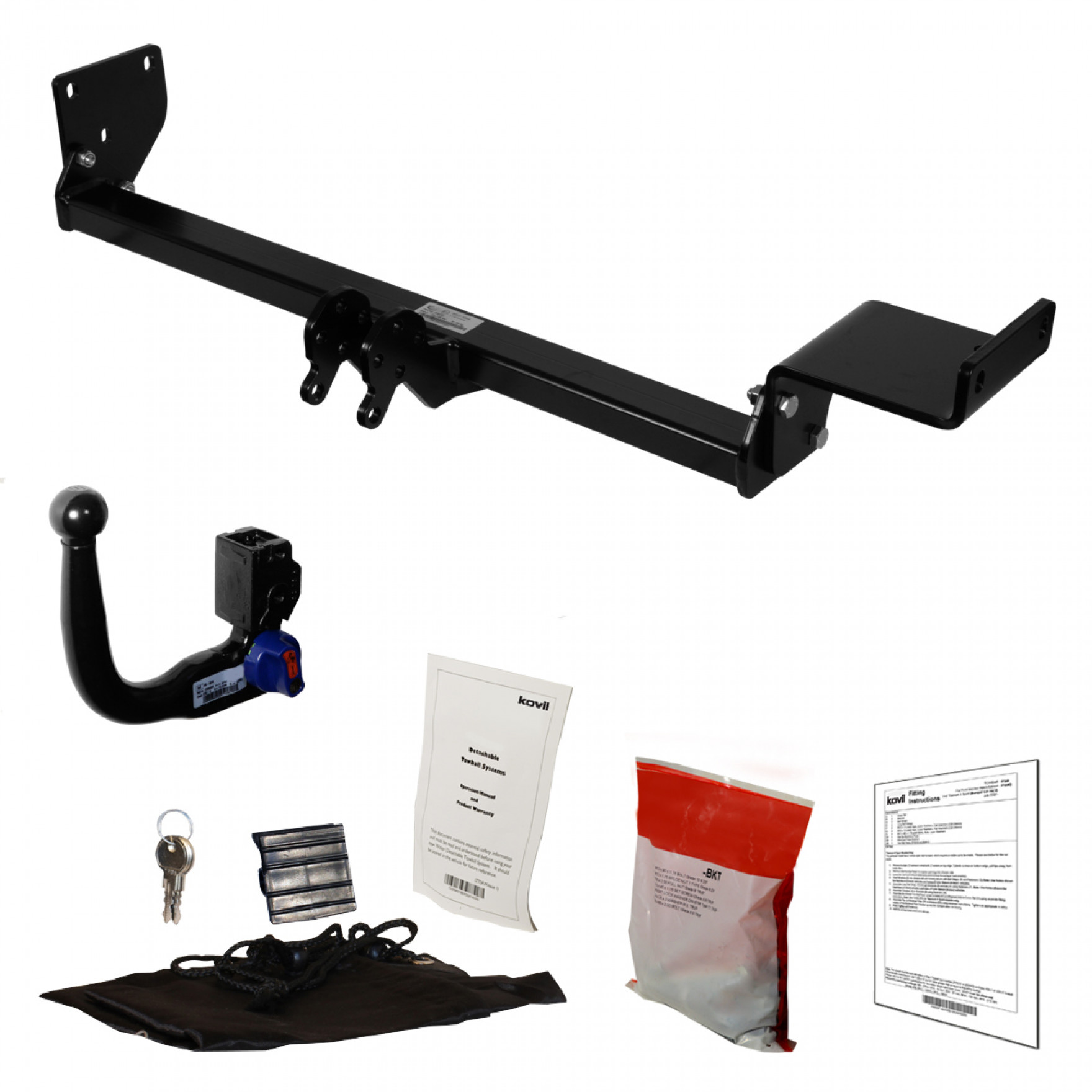Witter Detachable Swan Neck Towbar (vertical loading) Ixplor