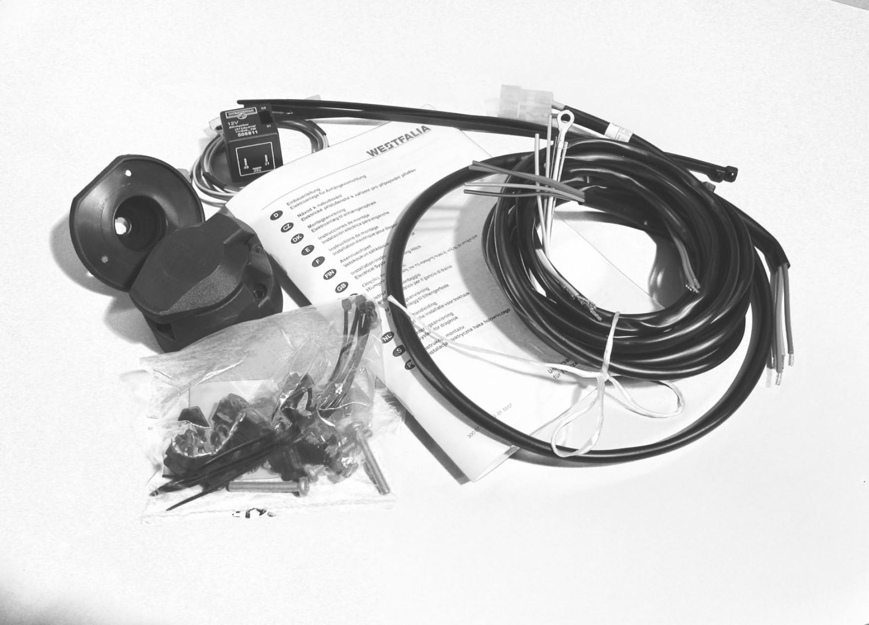 13 pins, Wiring kit universal, Universal wiring kit (13 pin) for